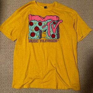 Bright Yellow MTV Graphic T-Shirt
